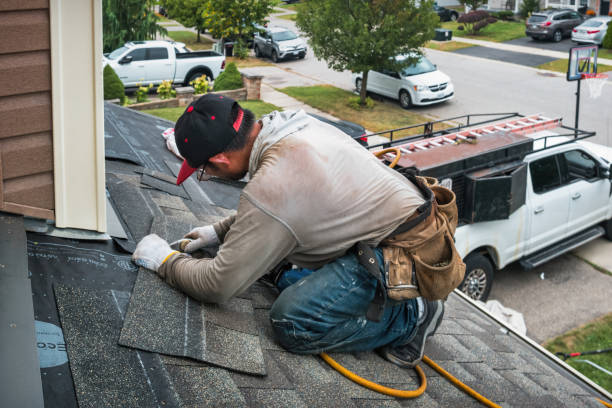 Professional Roofing technician working in Cajah's Mountain, NC